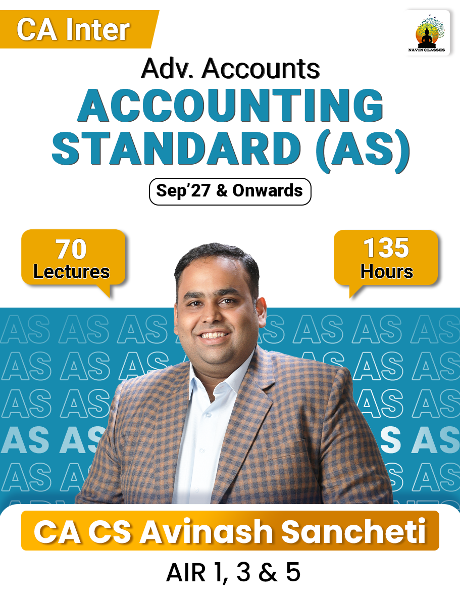 CA Inter Advanced Accounts Accounting Standard (AS) - Regular Batch - Image 1