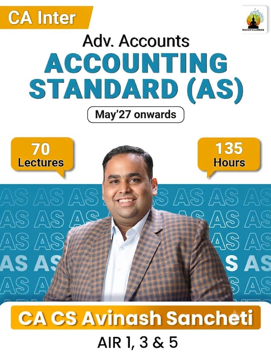 CA Inter Advanced Accounts Accounting Standard (AS) - Regular Batch - Image 1