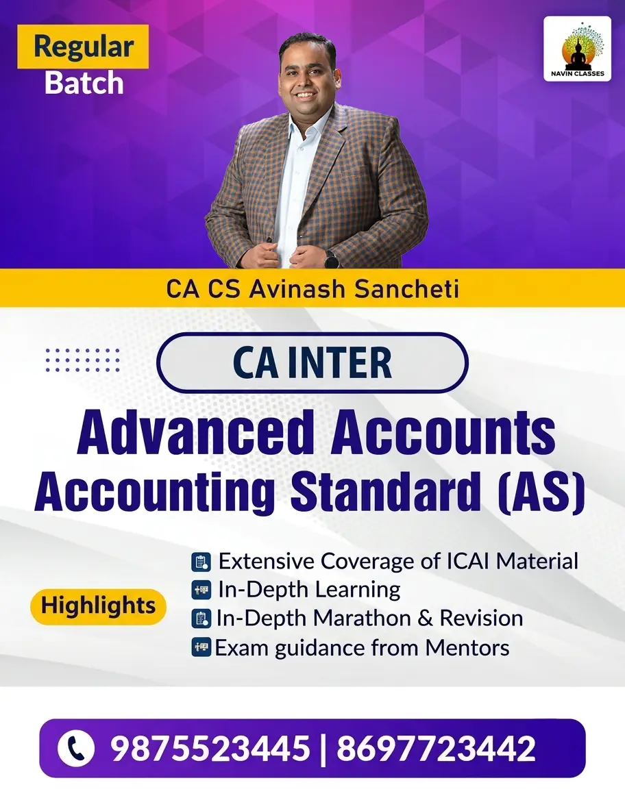 CA Inter Advanced Accounts Accounting Standard (AS) - Regular Batch - Image 1