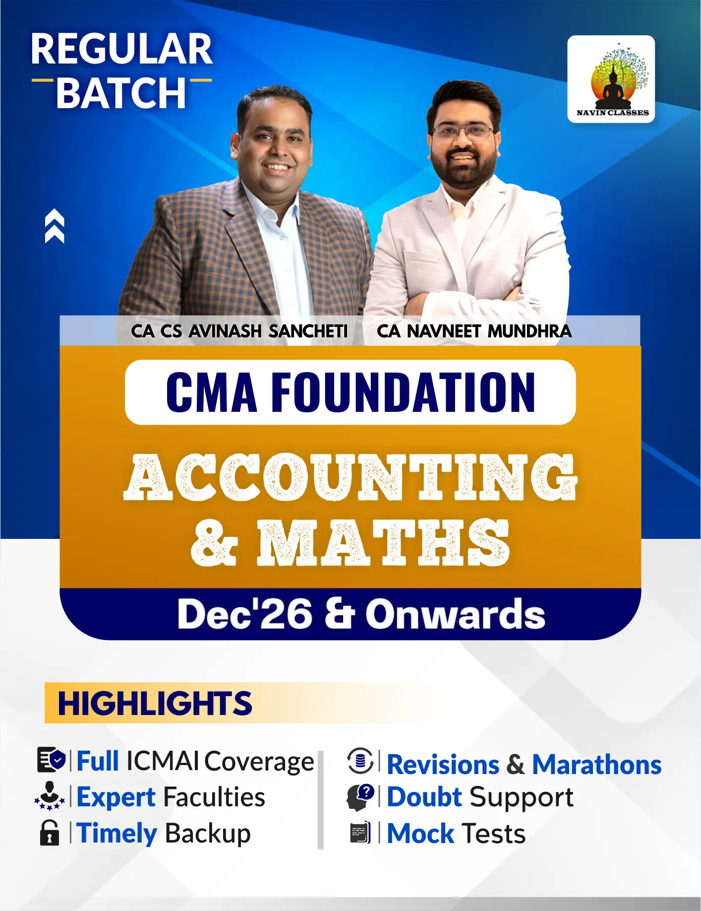 CMA Foundation Accounting & Mathematics - Regular Batch - Image 1