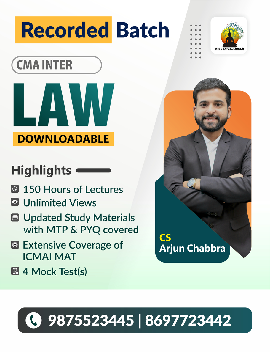 CMA Inter Law & Ethics (A.C) - Image 1