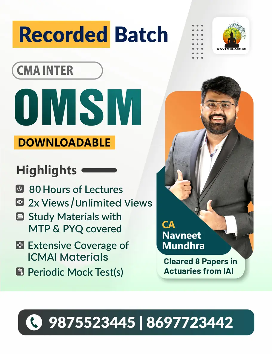 CMA Inter OMSM - Regular Batch - Image 1