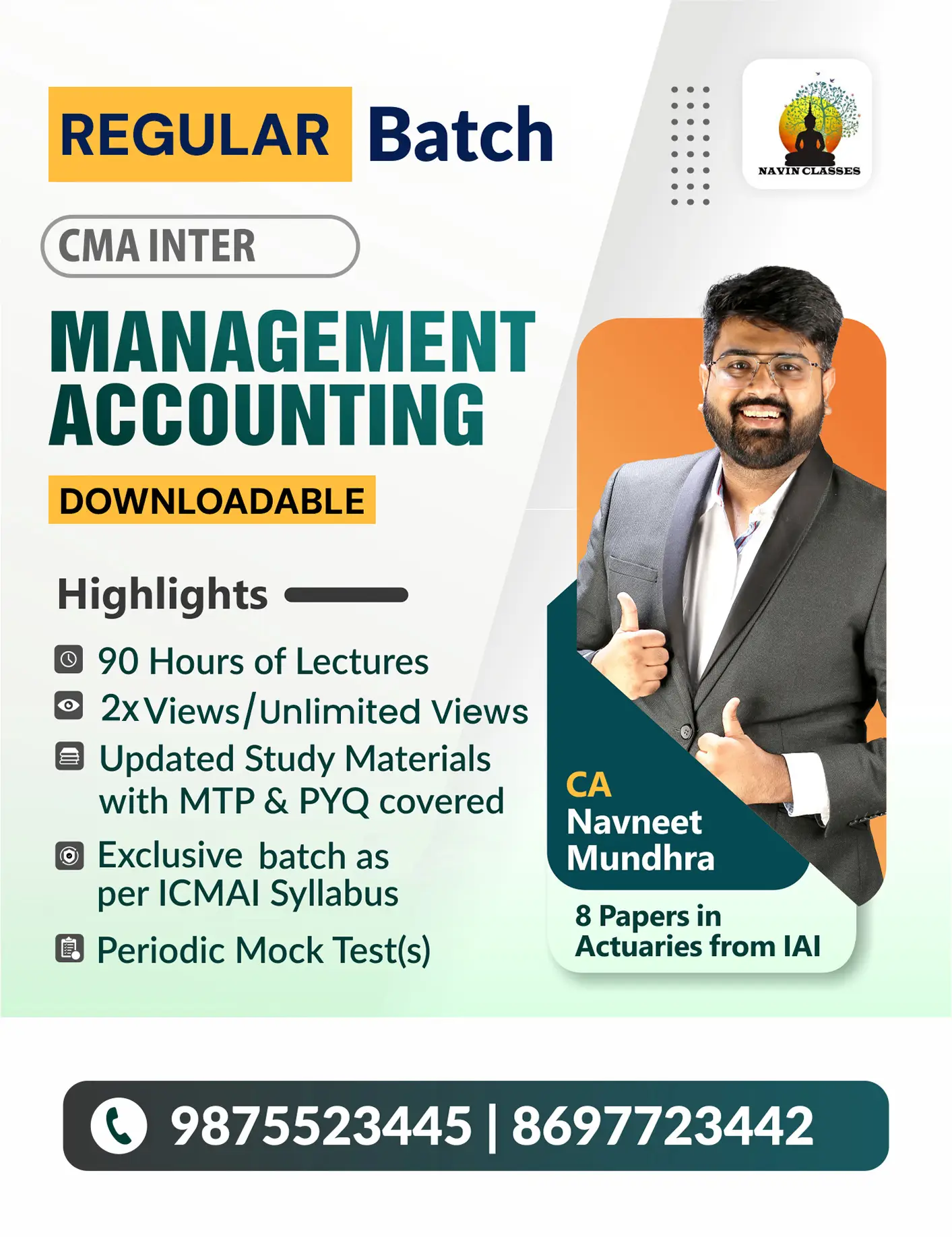 CMA Inter Management Accounting - Regular Batch - Image 1