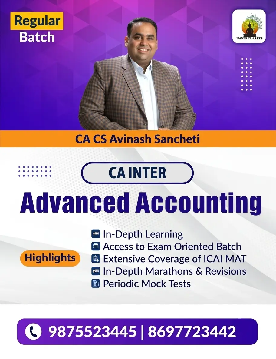 CA Inter Advanced Accounting - Regular Batch - Image 1