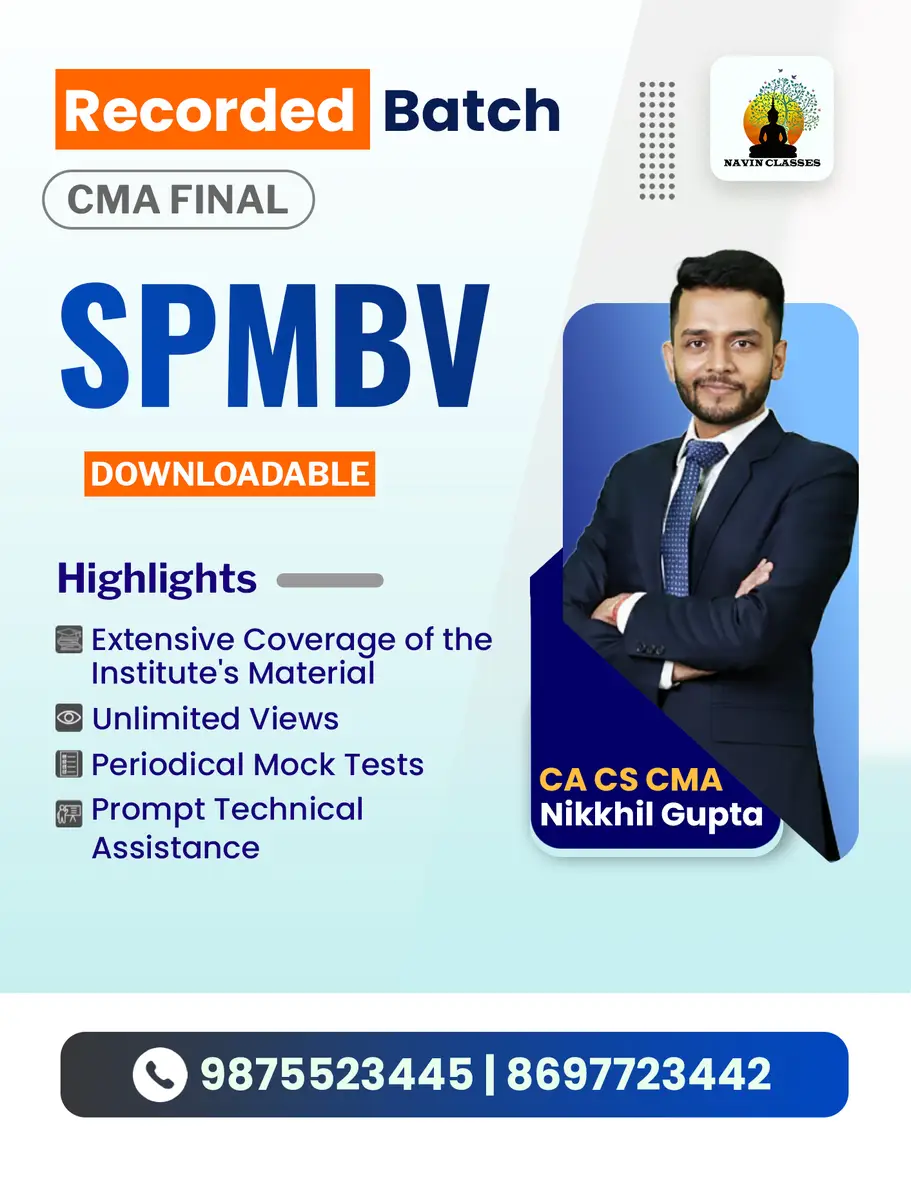 CMA Final Strategic Performance Management & Buinsess Valuation (SPMBV) - Image 1