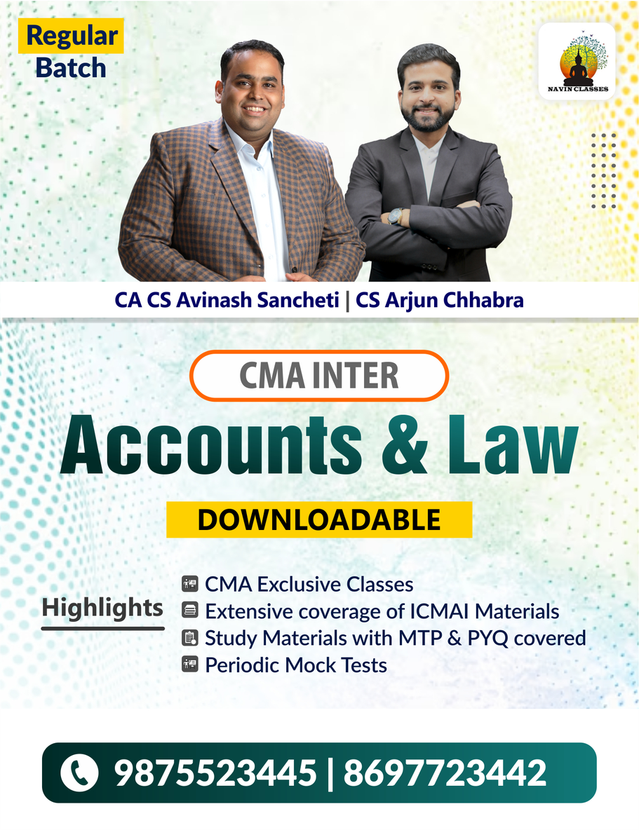 CMA Inter Financial Accounting + Law (A.C) - Image 1