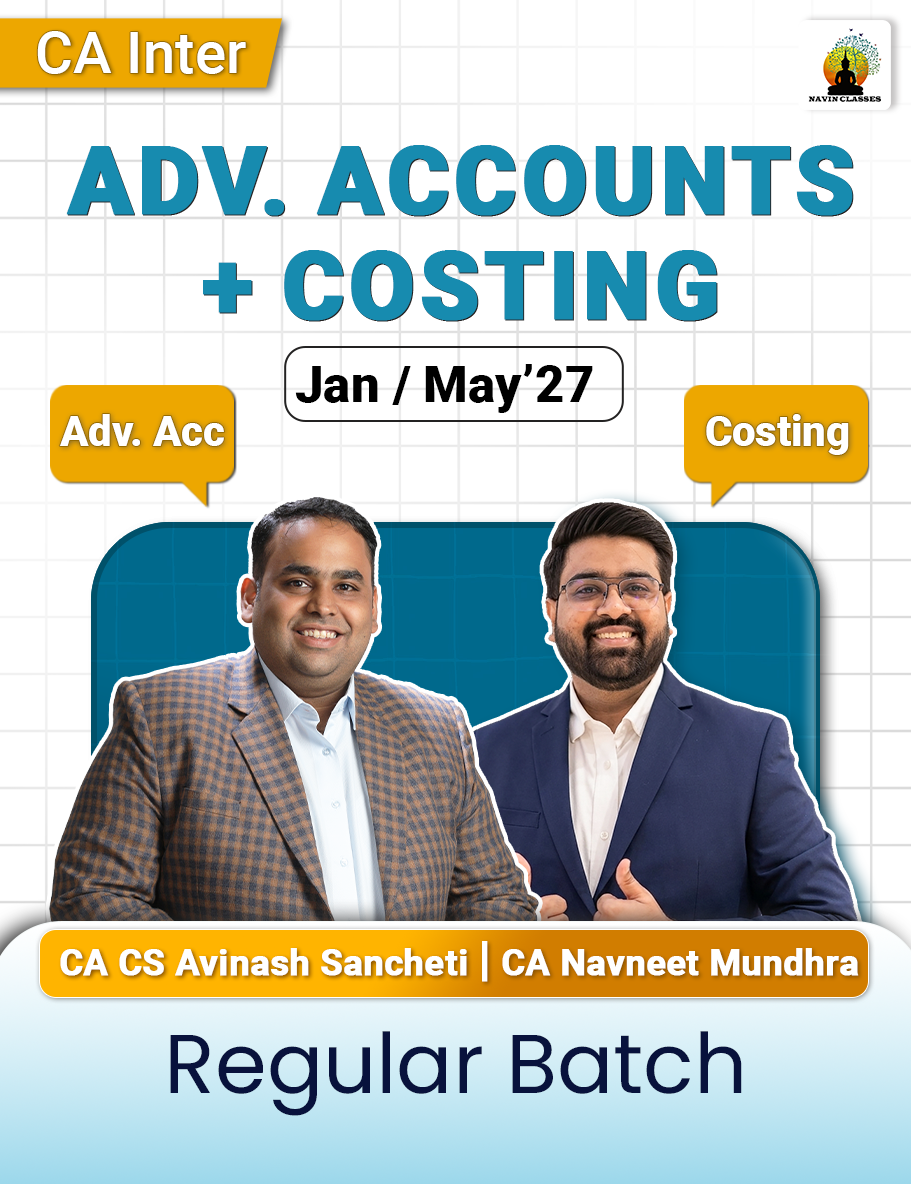 CA Inter new website combo product adv.acc, costing CA Inter Advanced Accounting + Costing - Jan | May'27 Batch - Image 1