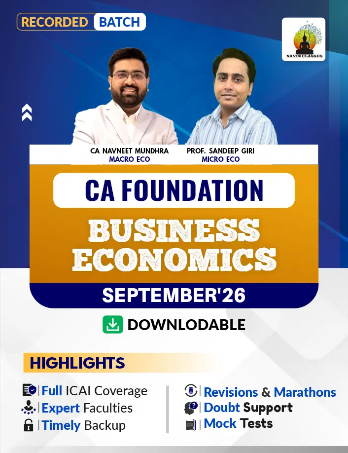 CA Foundation Business Economics - Sep'26 Validity Course - Image 1