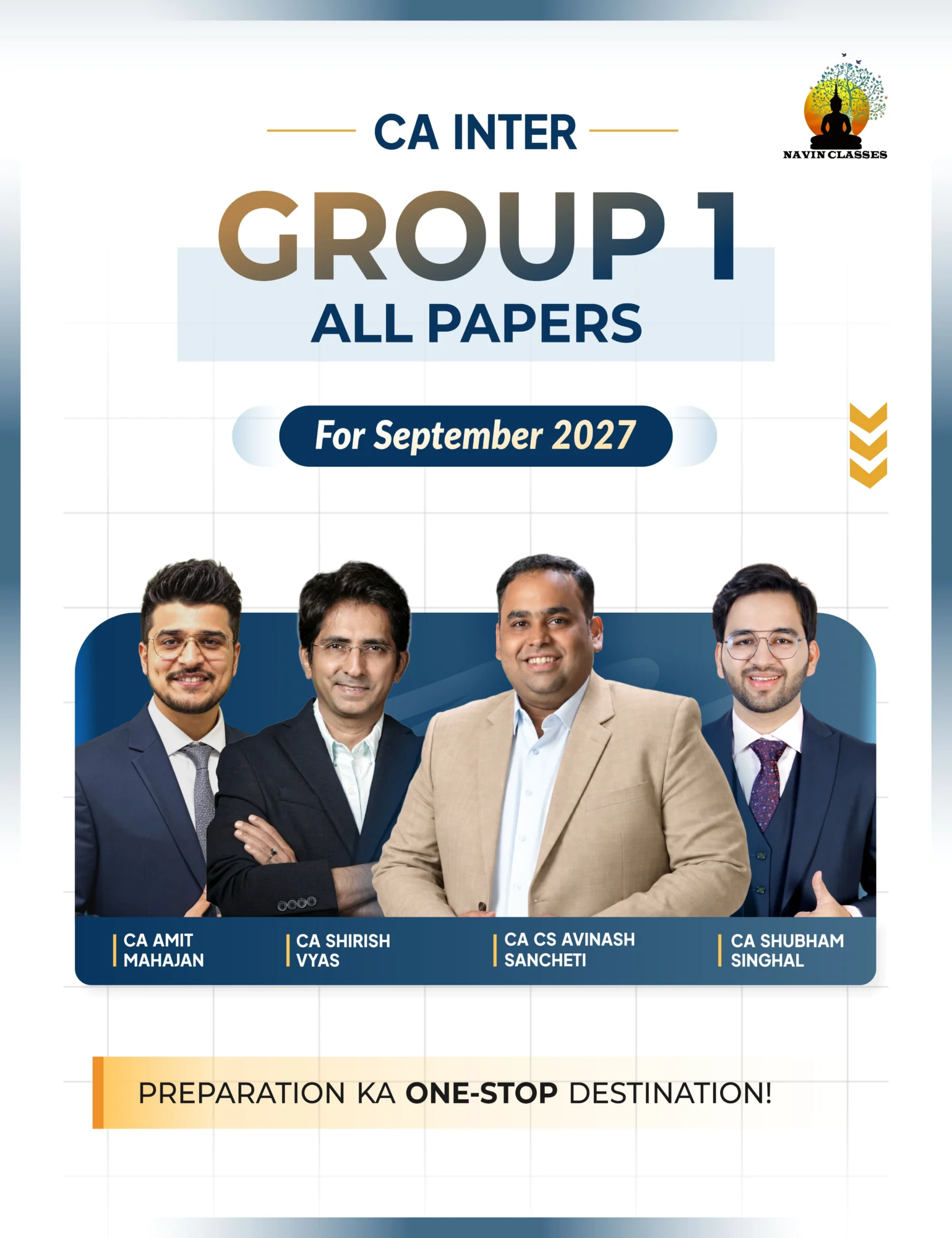 CA Inter Group 1 Papers (S.S., S.V., A.M.) - Sep'27 Batch - Image 1